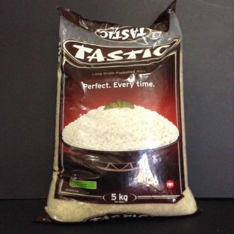 Parboiled Rice Tastic Rice 5kg Bag