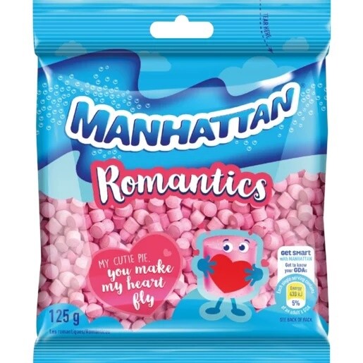 Romantics pink sweets Manhattan 125g Pack