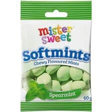 Mr Sweet Softmint Spearmint 60g Bag