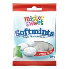 Mr Sweet Softmints Peppermints60g Bag