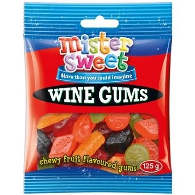 Mr Sweet Wine Gums 125g Bag