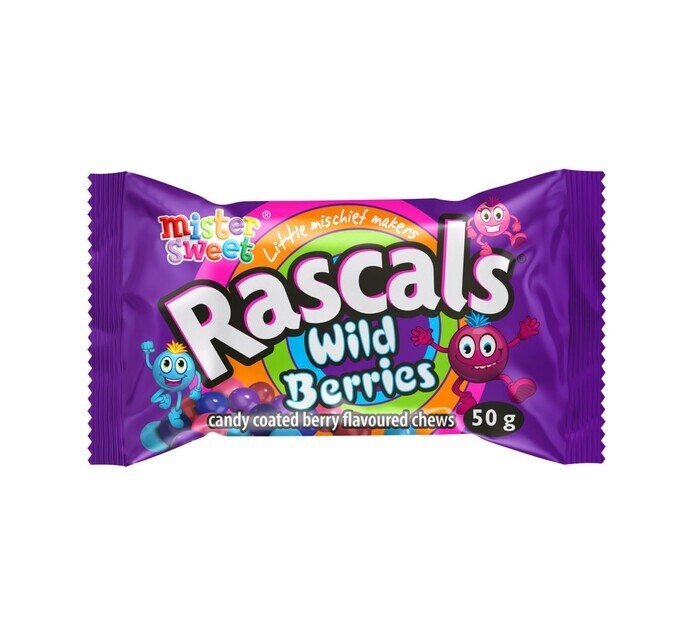 Wild Berry Rascals 50g packets