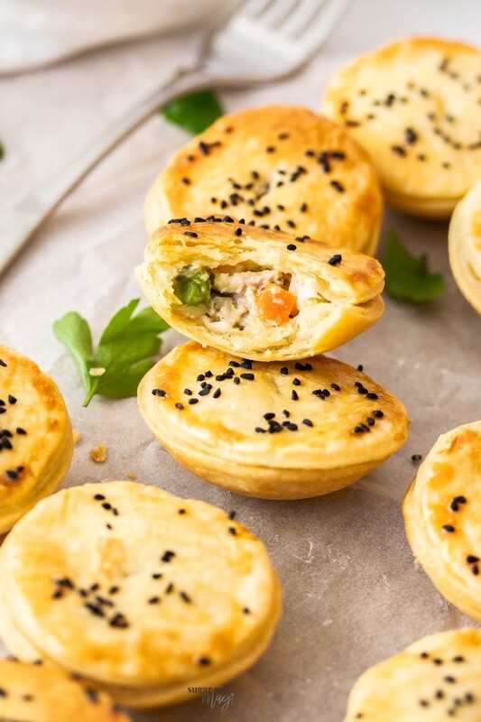 Spinach and Pumpkin Pies