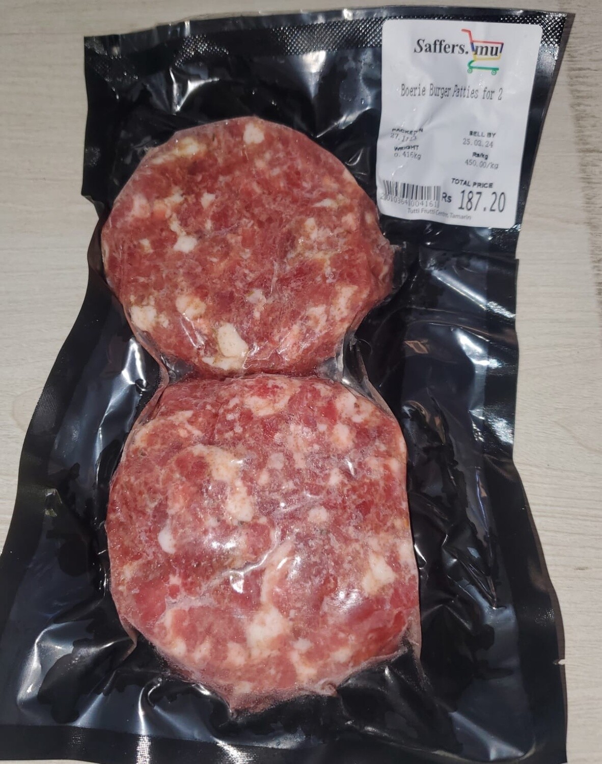 Boerie Burger Patties