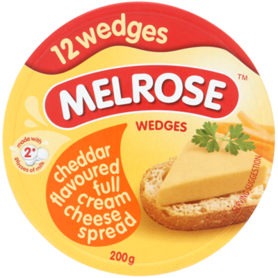 Cheddar Melrose Cheese Wedges