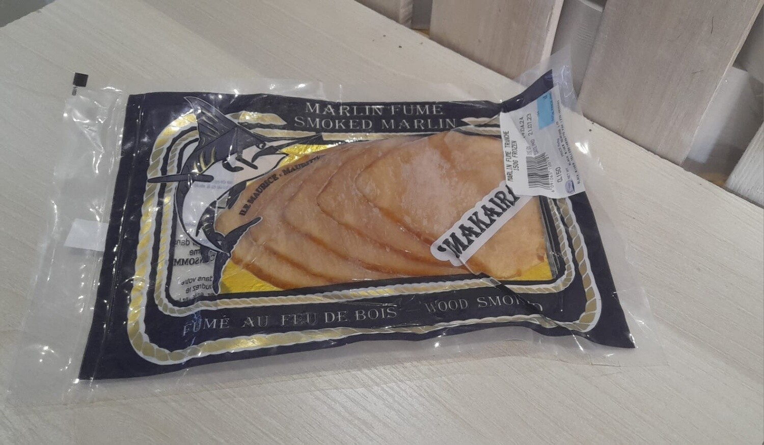Marlin Fumé Tranches 150g Congelé