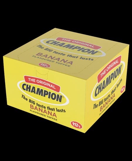 Champion toffee box (112)  1, Flavour: Bananna