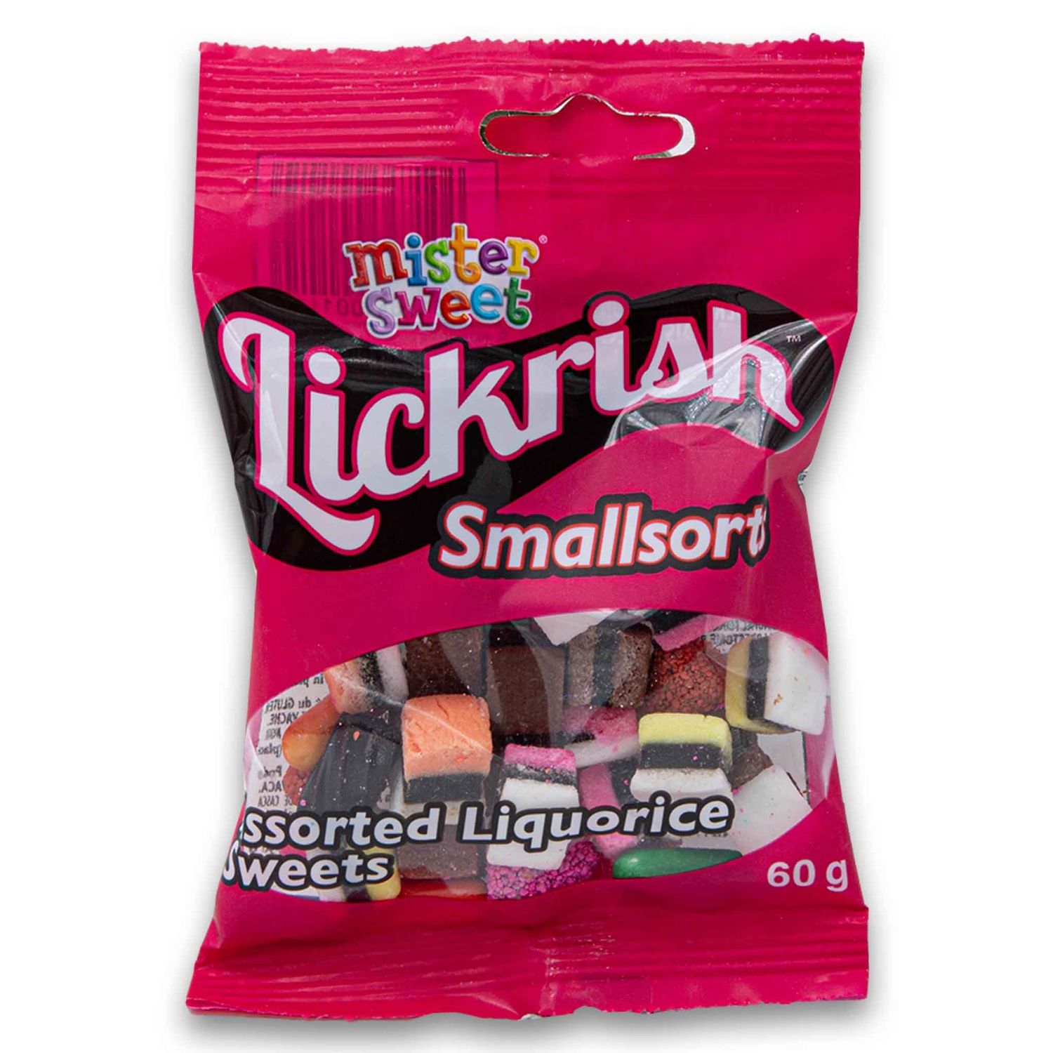 Mr Sweet Liquorice smallsorts 60g Bag