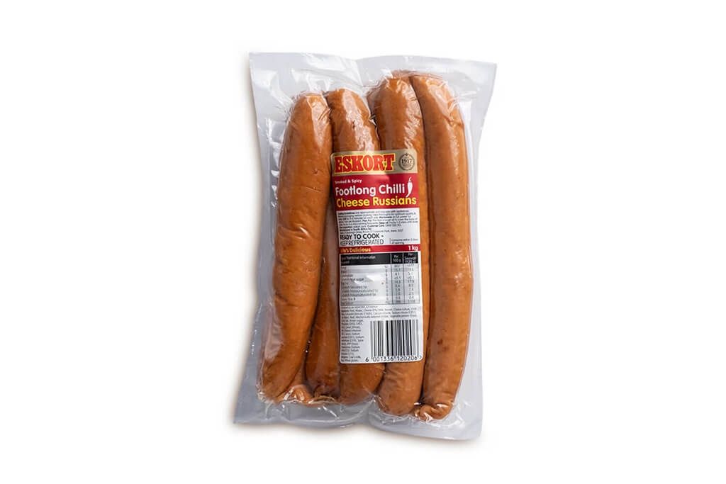 Eskort Footlong Chilli Cheese Russian 1kg
