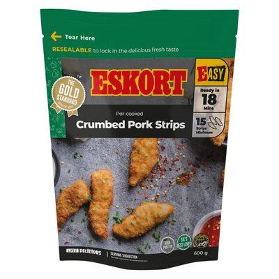 Eskort Crumbed Pork Strips 480g