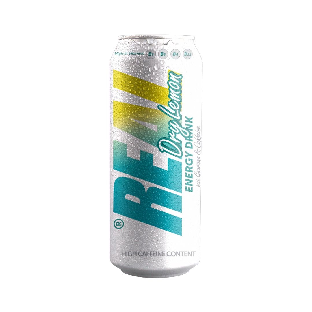 REAL Dry Lemon Energy Drink 500ml