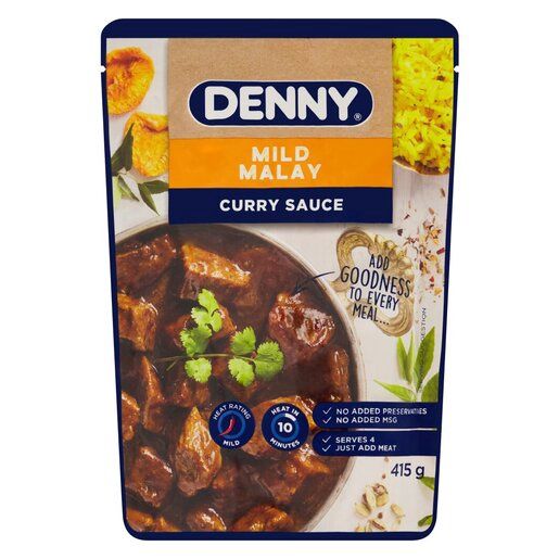 Denny&#39;s Curry Sauces Mild Malay Curry 415g Pack