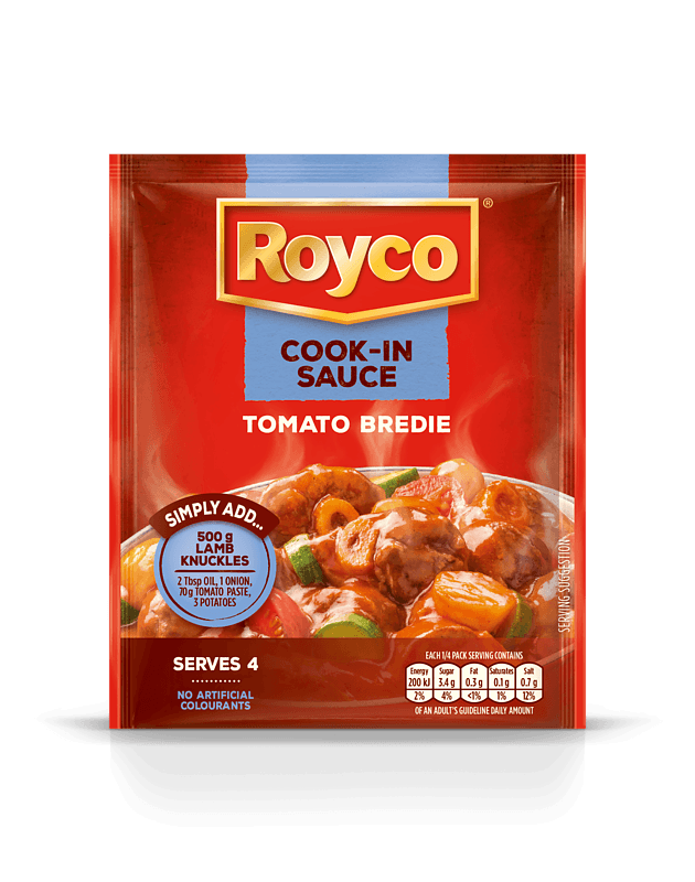 Royco Cook in Sauces   Tomato bredie 55g sachet