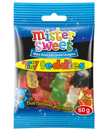 Mr Sweet Teeny Tiny Teddies 60g Pack