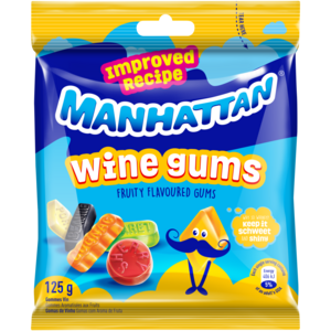 Manhattan Wine gums 125g Pack