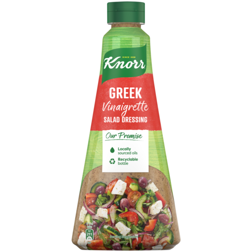 Knorr Vinagrette Salad Dressing Greek 340ml Bottle