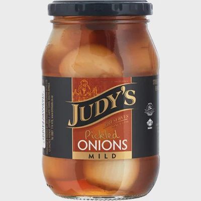 Judys Pickled Onions Mild 410g Jar