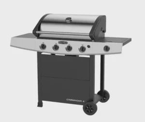CADAC 4 Burner Commander Gas BBQ - Stainless Steel