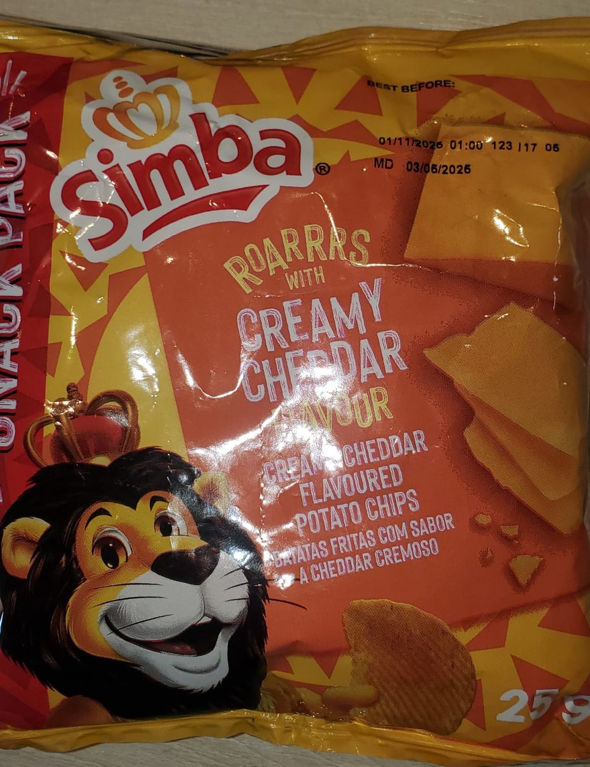 Simba Creamy Cheddar 25g