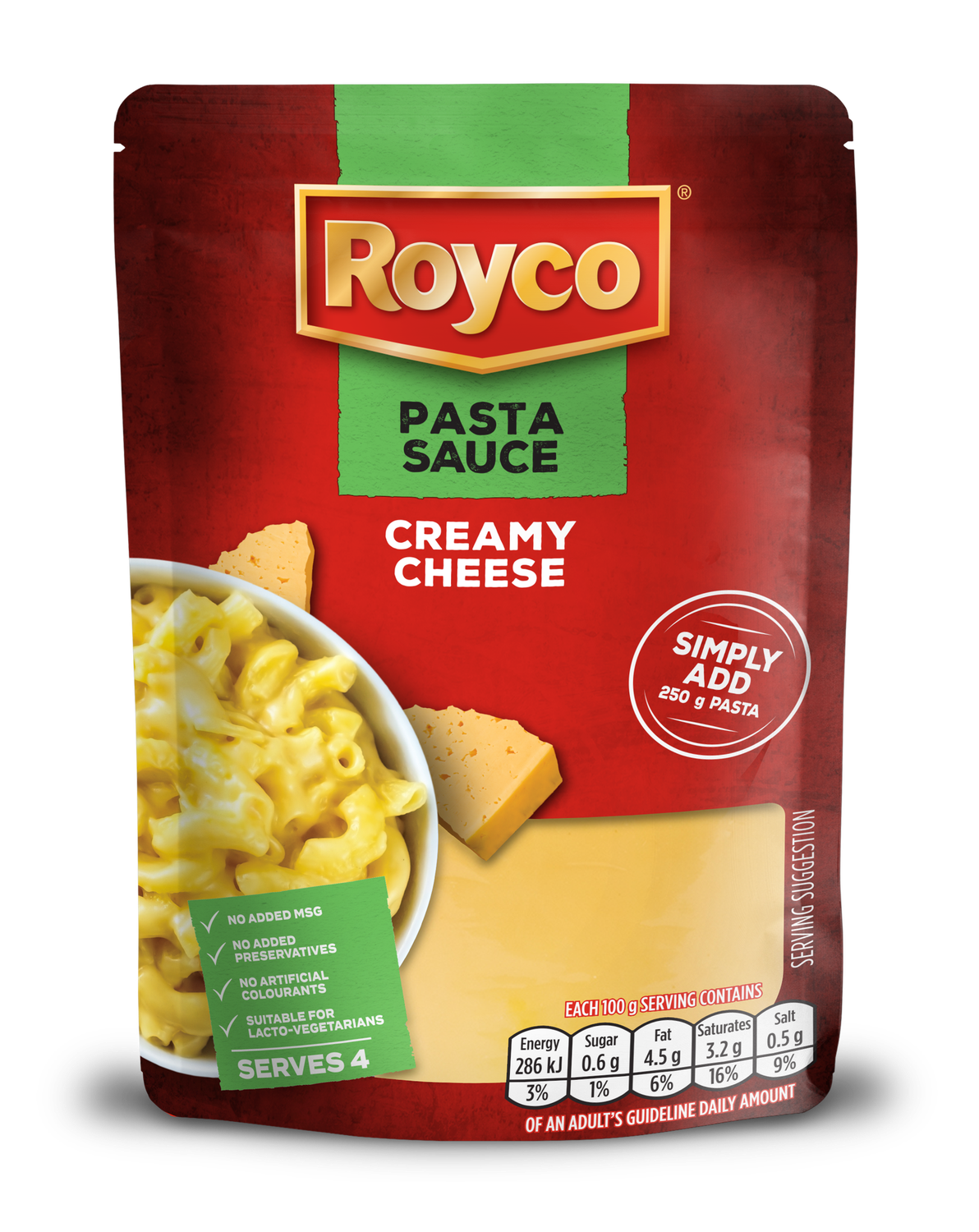 Royco Wet Pasta Sauce Creamy Cheese Sauce