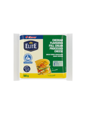CLOVER IWS CHEDDAR PROCESSED CHEESE 180G