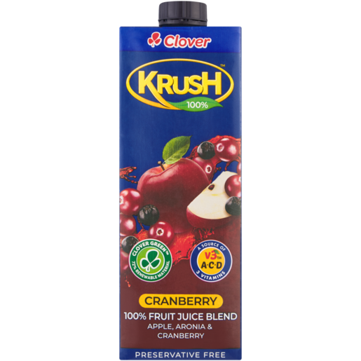 KRUSH 100% CRANBERRY 1LT