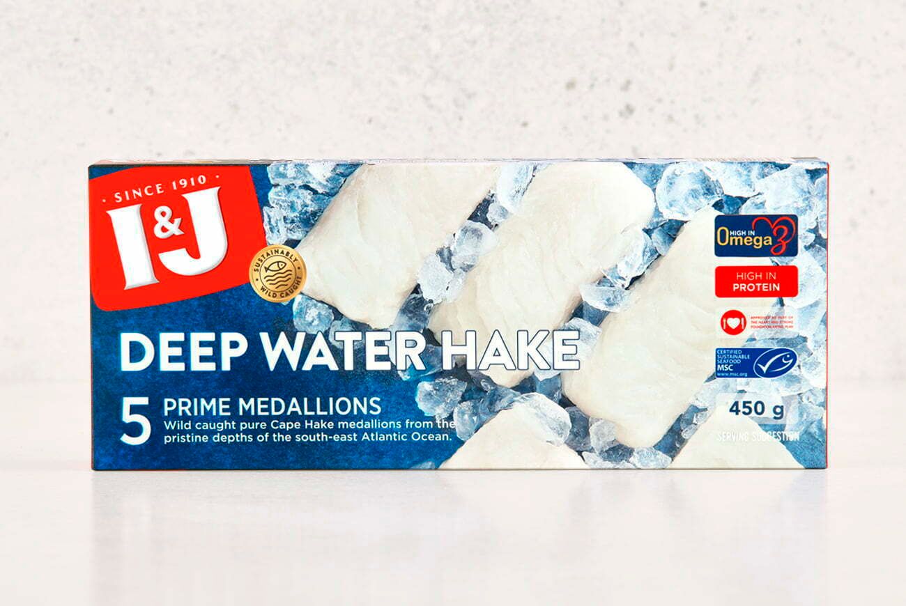 I&amp;J Deep Water Hake Medallions 450g