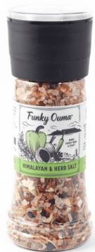 Himalayan &amp; Herb Salt Funky Ouma Grinders 290g Bottle