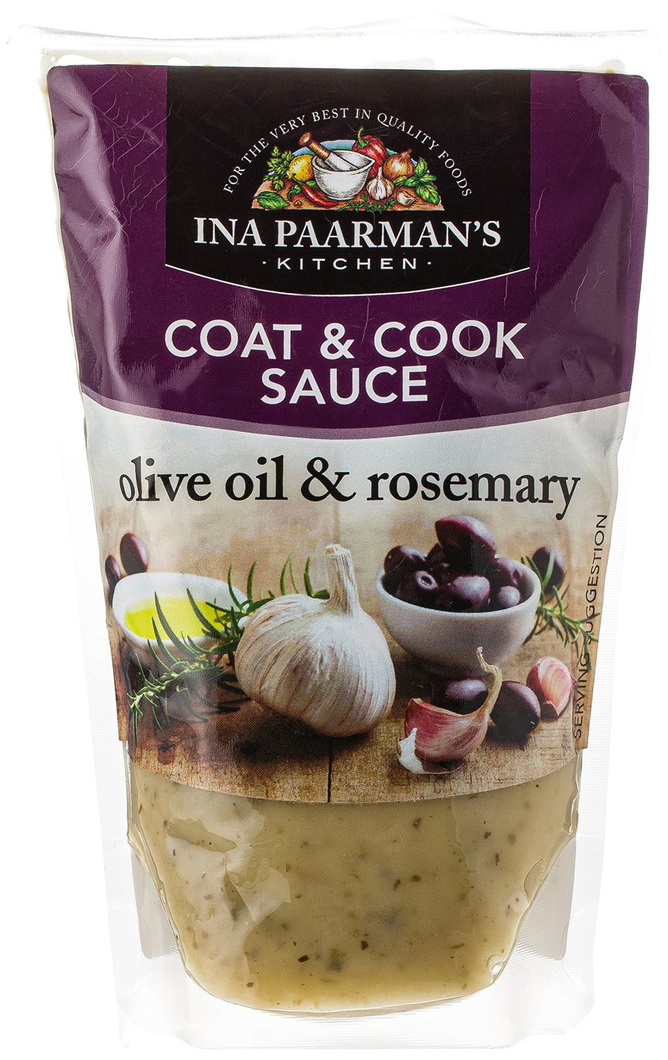 Olive Oil &amp; Rosemary Ina P/Man Coat &amp; Cook 200ml Doy pack
