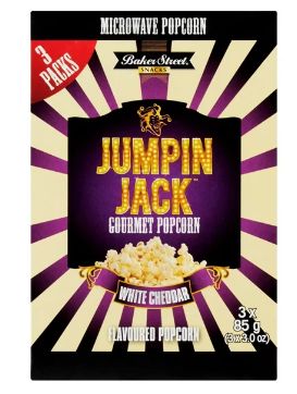 White Cheddar Jumpin Jack Microwave Popcorn 85g Pack