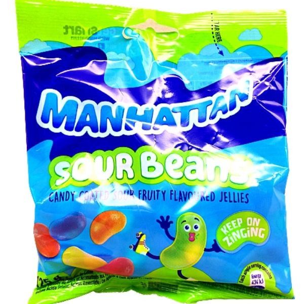 Sour Beans Manhattan 125g Pack