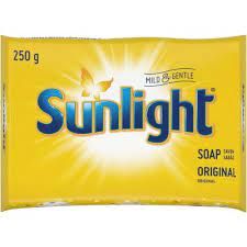 Single Bars Sunlight Laundry Soap 250g Bars