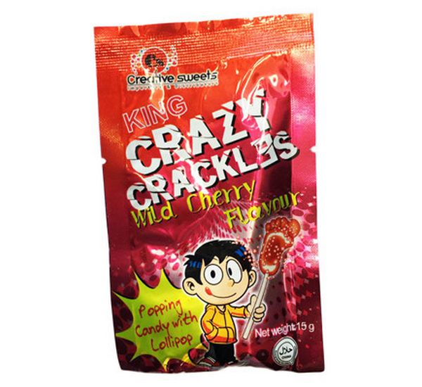 Wild Cherry King Candy Crazy Crackles 15g Pack