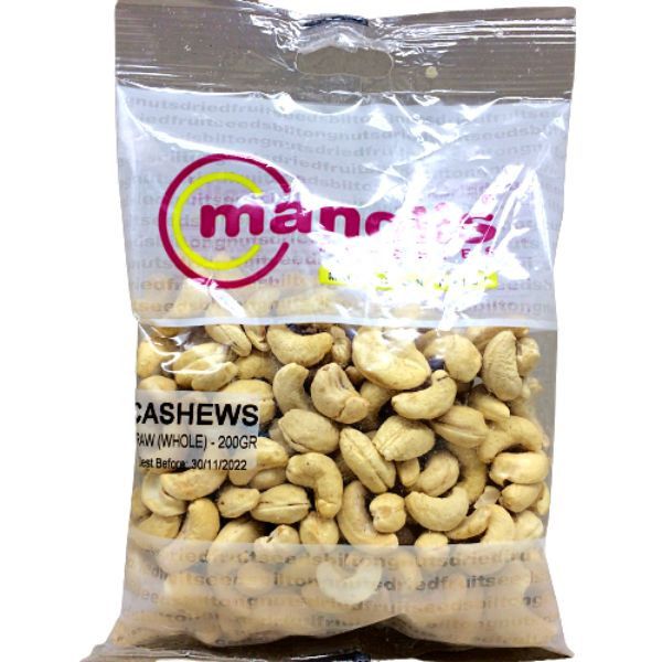 Cashew Salted Manolis 200g Bag