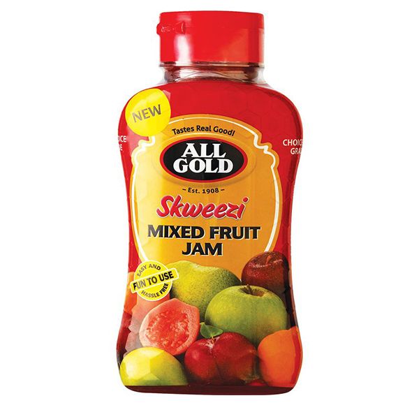 Mixed Fruit All Gold Skweezi Jam