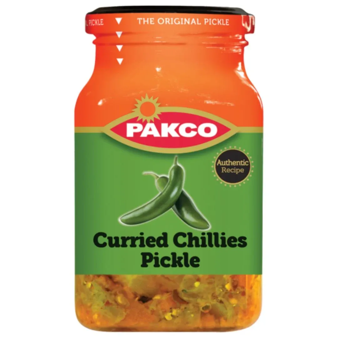 Pakco Pickle Curried Chillies 325g Jar