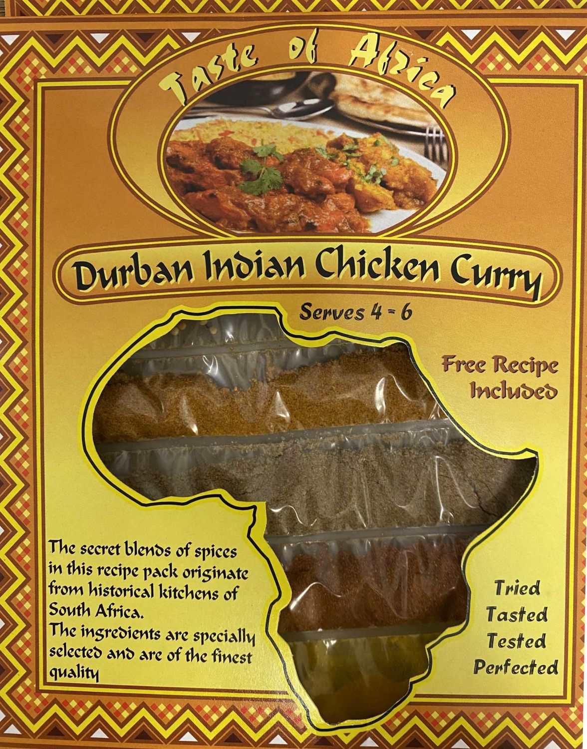 Taste Of Africa Durban Indian Chicken Curry 60g Pack