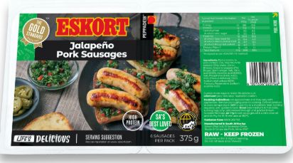 Eskort Jalapeno Pork Sausages 375g