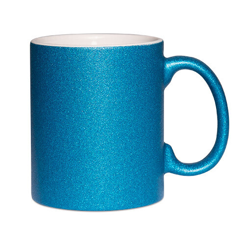 TASSE PAILLETTES &quot;GLITTER&quot; BLEU