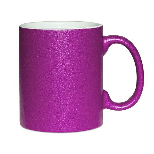 TASSE PAILLETTES &quot;GLITTER&quot; FUSHIA