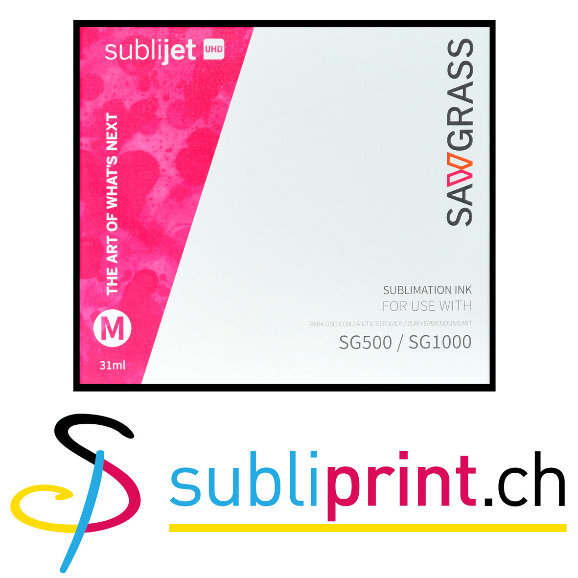 ENCRE MAGENTA SUBLIMATION SAWGRASS POUR SG500 / SG1000