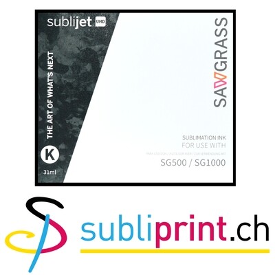 ENCRE NOIR SUBLIMATION SAWGRASS POUR SG500 / SG1000