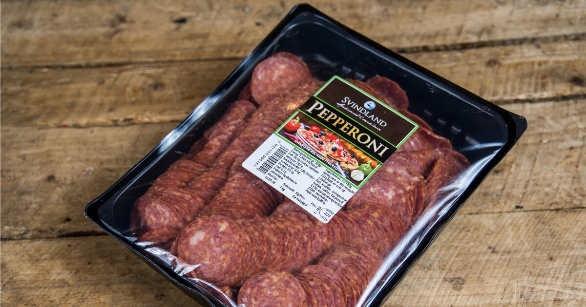Pepperoni skåret pålegg. Svindland (500gr)