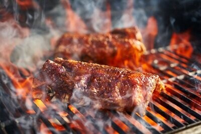 Spareribs BBQ Baby Back Ribs. Sous vide. Single - Fryst.