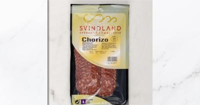 Spansk Chorizopølse skåret pålegg. Svindland