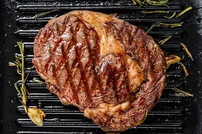 Storfe Entrecote m ben. Modnet (Prime Rib Eye Steak). Cote De Beuf. Litauen