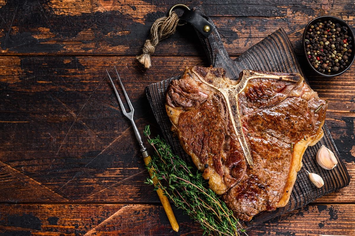 Storfe Porterhouse Steak. Greater Omaha. USA