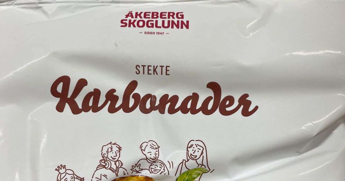 Karbonader. Stekte. Fryst. Åkeberg