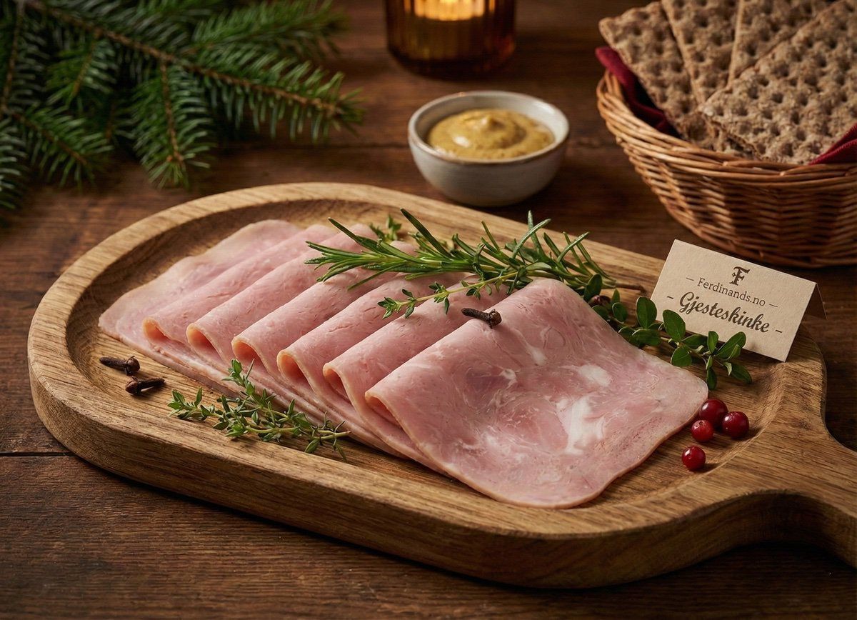 Gjesteskinke i skiver. Fersk (500g)