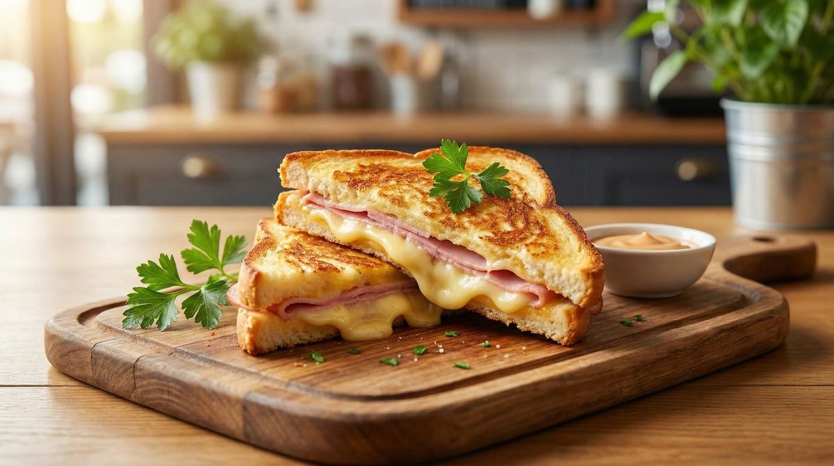 Toast med ost og skinke